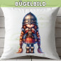 Preview: Bügelbild Wichtelkollektion - Wikinger-Mädchen